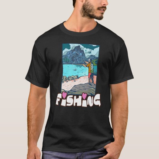 Vliegvissen Visser T-shirt (Voorkant)