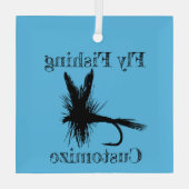 Vliegvissen Vliegdonder_Cove Glas Ornament (Achterkant)