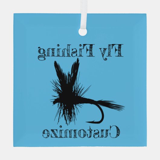 Vliegvissen Vliegdonder_Cove Glas Ornament (Achterkant)