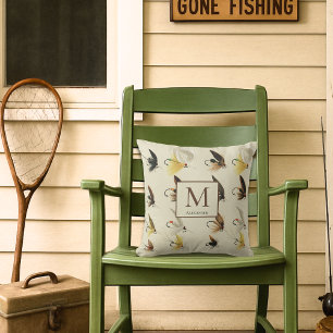  Vliegvissen Vliegen Waterverf Nautische Thr Buitenkussen