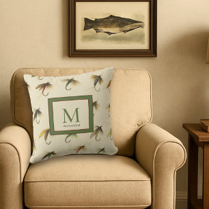  Vliegvissen Vliegen Waterverf Nautische Thr Buitenkussen