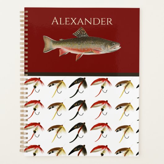 Vliegvissen Vliegt Rustieke Zalm Planner (Voorkant)