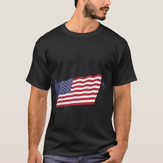 Vliegvissen VS Vlag T-shirt (Voorkant)