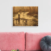 Vliegvisser 11x14 canvas afdruk (Insitu (Woonkamer))