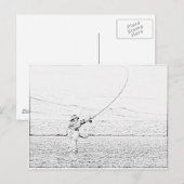 vliegvisser briefkaart (Voorkant / Achterkant)