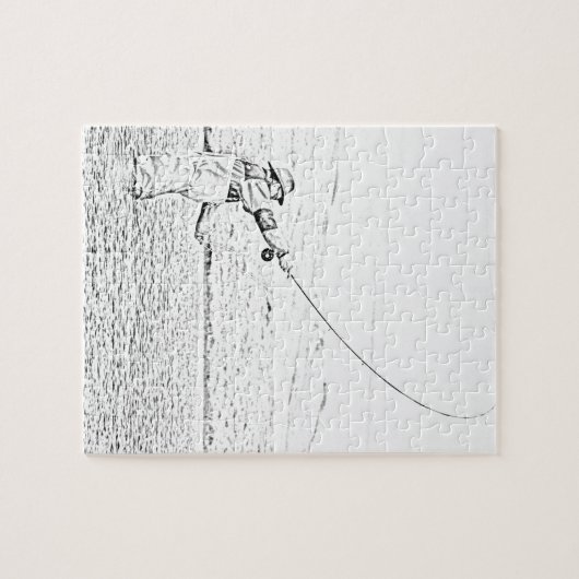 vliegvisser legpuzzel (Horizontaal)