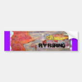 vliegvisserij bumpersticker (Voorkant)