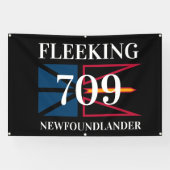 Vliegvlag van Newfoundlander Newfoundland Spandoek (Horizontaal)