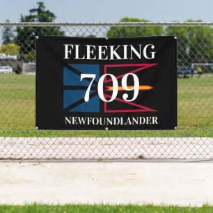 Vliegvlag van Newfoundlander Newfoundland Spandoek