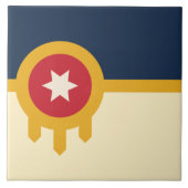 Vliegvlag van Tulsa Tegeltje (Voorkant)