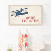 Vliegvliegtuig Birthday Banner (Insitu)
