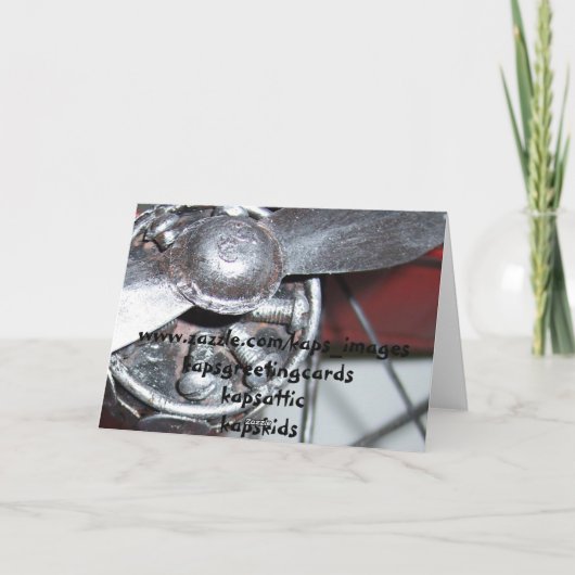 Vliegvliegtuig Birthday Kaart (Achterkant)