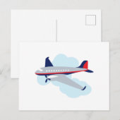 Vliegvliegtuig Briefkaart (Voorkant / Achterkant)