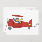 Vliegvliegtuig Briefkaart (Voorkant / Achterkant)