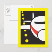 Vliegvliegtuig Briefkaart (Voorkant / Achterkant)
