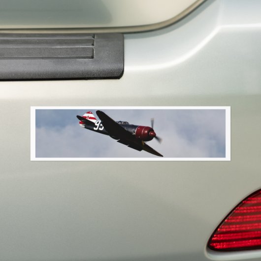 Vliegvliegtuig Bumpersticker (Op auto)