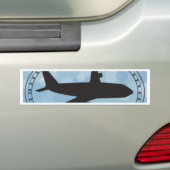 Vliegvliegtuig Bumpersticker (Op auto)
