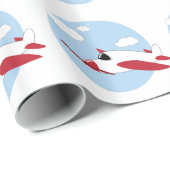 Vliegvliegtuig Cadeaupapier (Rol Hoek)