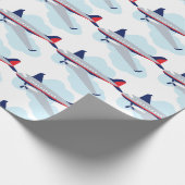 Vliegvliegtuig Cadeaupapier (Hoek)