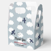 Vliegvliegtuig Clouds Blue Sky Boy Birthday Bedankdoosjes (Geopend)