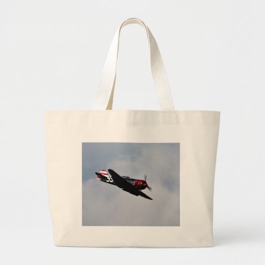 Vliegvliegtuig Grote Tote Bag (Voorkant)