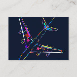 Vliegvliegtuig Informatiekaartje