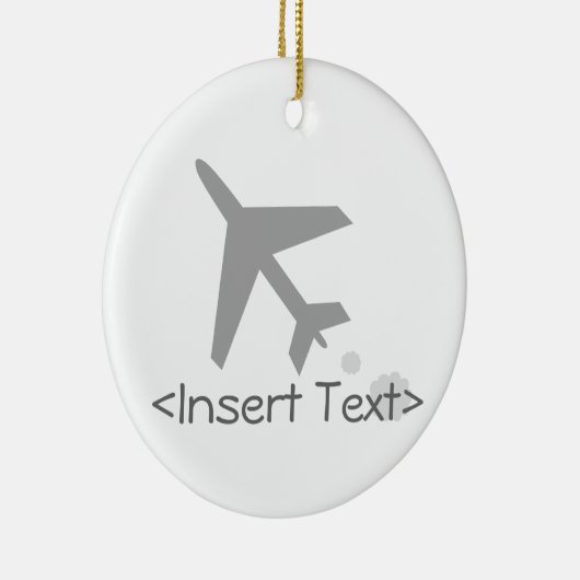 Vliegvliegtuig Keramisch Ornament (Rechts)