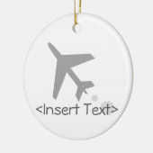 Vliegvliegtuig Keramisch Ornament (Links)