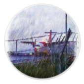 Vliegvliegtuig Keramische Knop (Voorkant)