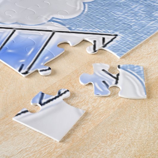 Vliegvliegtuig Legpuzzel (Zijkant)