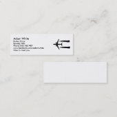 Vliegvliegtuig Mini Visitekaartje (Voorkant / Achterkant)