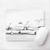 Vliegvliegtuig Mousepad Muismat (Met muis)
