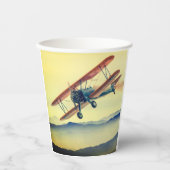 Vliegvliegtuig Papieren Bekers (Voorkant)