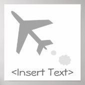 Vliegvliegtuig Poster (Voorkant)