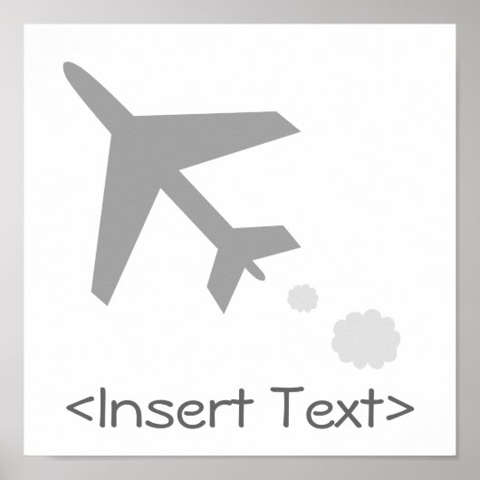 Vliegvliegtuig Poster (Voorkant)