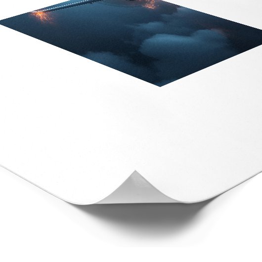 Vliegvliegtuig Poster (Hoek)