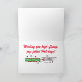 Vliegvliegtuig Prettige feestdagen Kerstmis (Binnen)