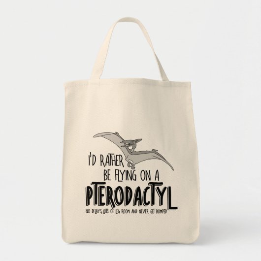 Vliegvliegtuig Pterodactyl Dinosaur Tote Bag (Voorkant)