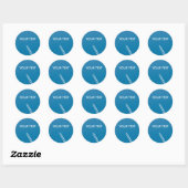 Vliegvliegtuig Ronde Sticker (Vel)