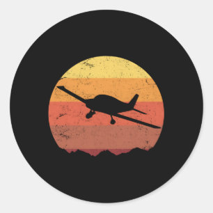 Vliegvliegtuig Ronde Sticker