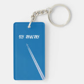 Vliegvliegtuig Sleutelhanger (achterkant)