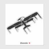 Vliegvliegtuig Sticker (Vel)