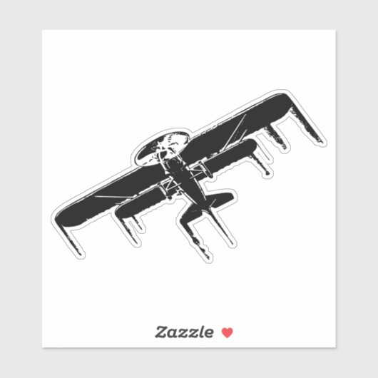 Vliegvliegtuig Sticker (Vel)