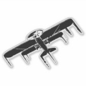 Vliegvliegtuig Sticker (Voorkant)