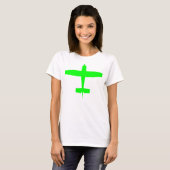 Vliegvliegtuig T-shirt (Voorkant volledig)