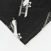 vliegvliegtuigen fleece deken (Hoek)