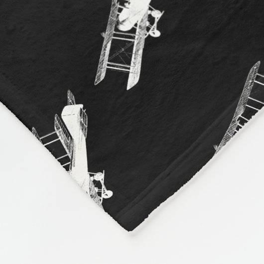  vliegvliegtuigen fleece deken (Hoek)