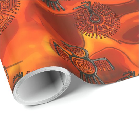 Vliegvlucht 2 Native American Cadeaupapier (Rol Hoek)