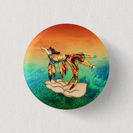 Vliegvlucht Ronde Button 3,2 Cm (Voorkant)