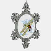  vliegvlucht tin sneeuwvlok ornament (Links)